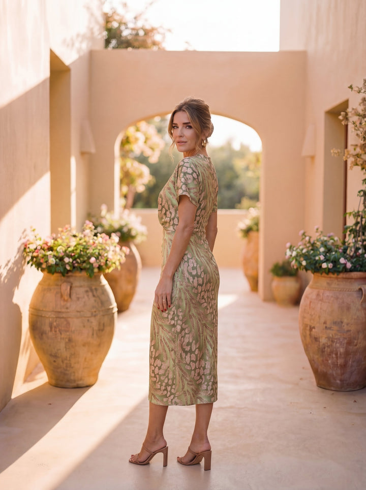 Elodie | Elegant Wrap Midi Dress