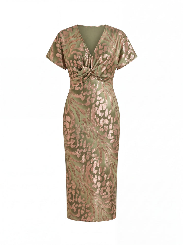 Elodie | Elegant Wrap Midi Dress