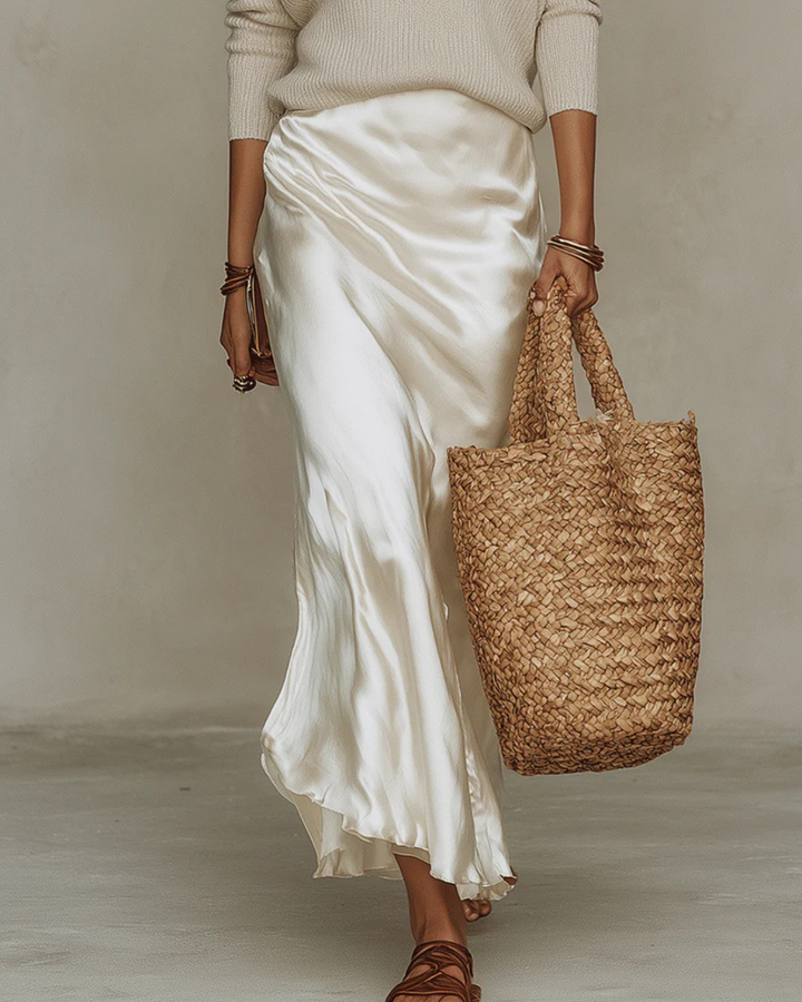 Elena™ | Satin Midi Dress Set