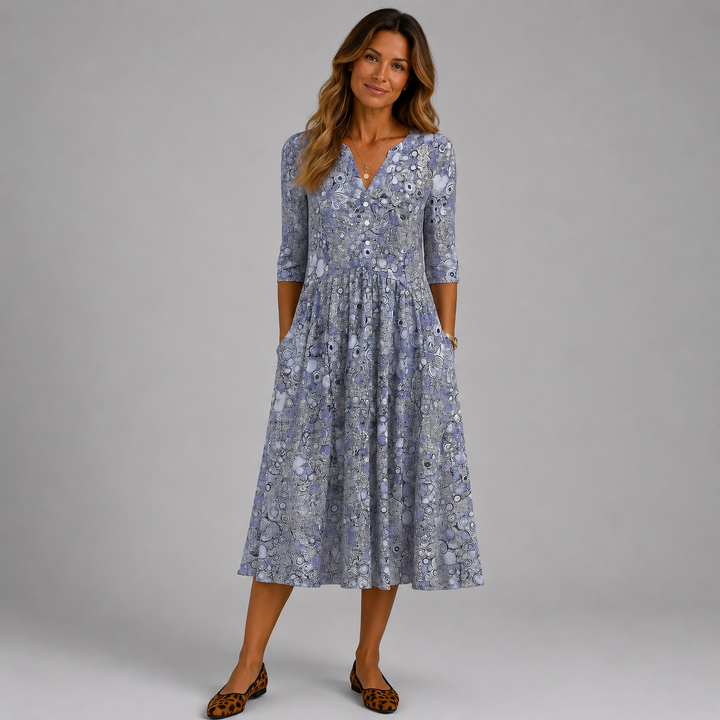 Harlow | Graceful V-Neck Midi