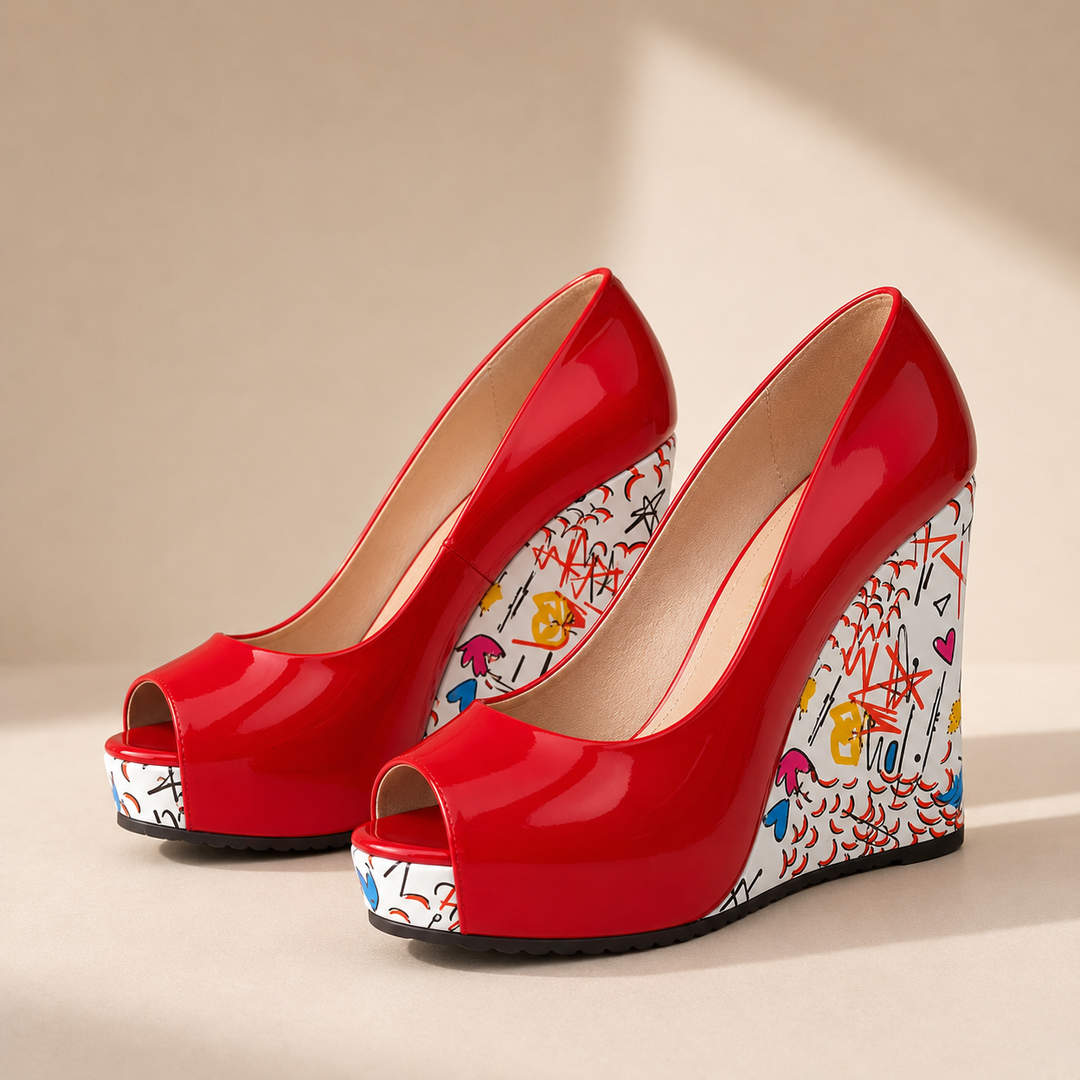 Cynthia Artistic Wedge Heels