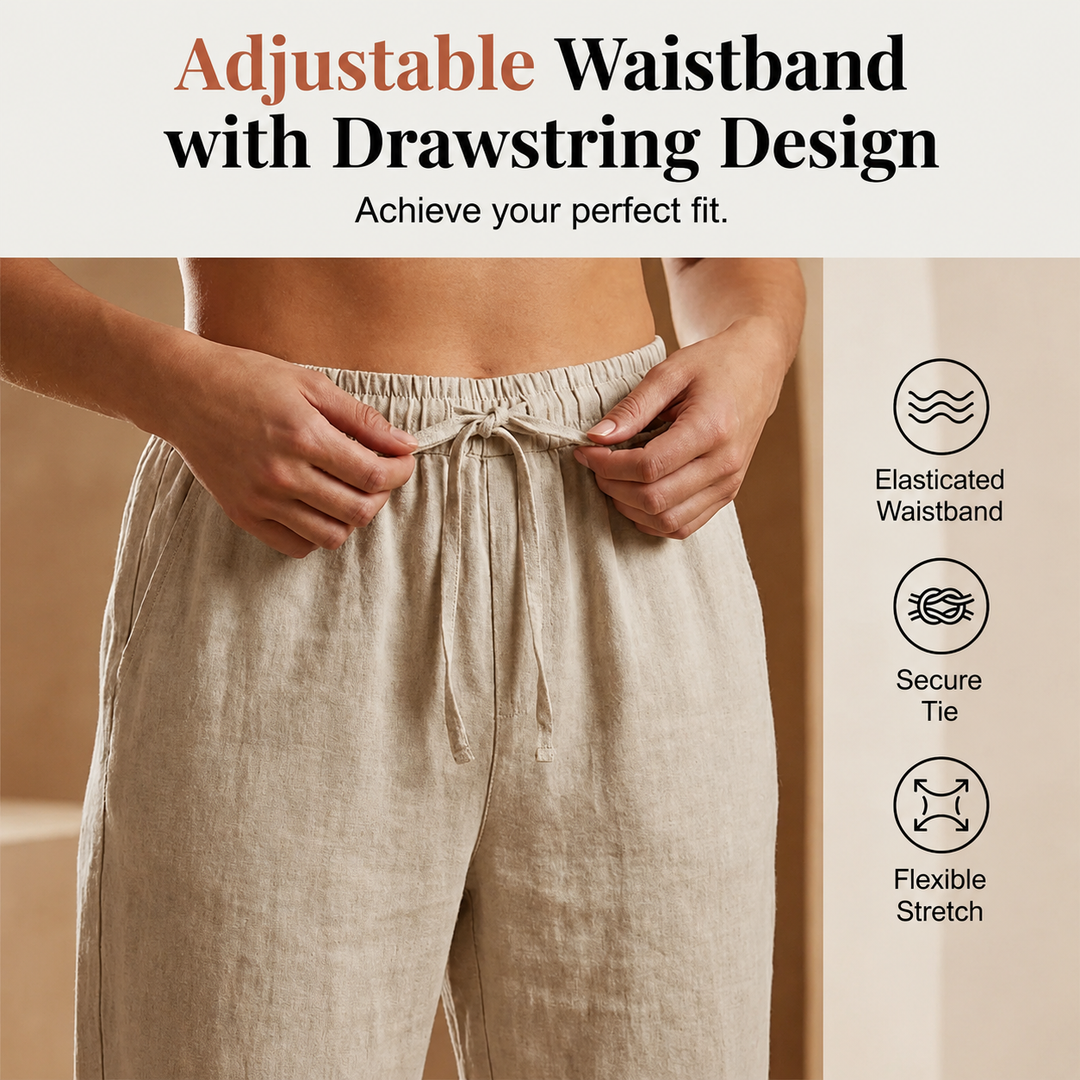 Laluna | Cotton Linen Comfort Shorts