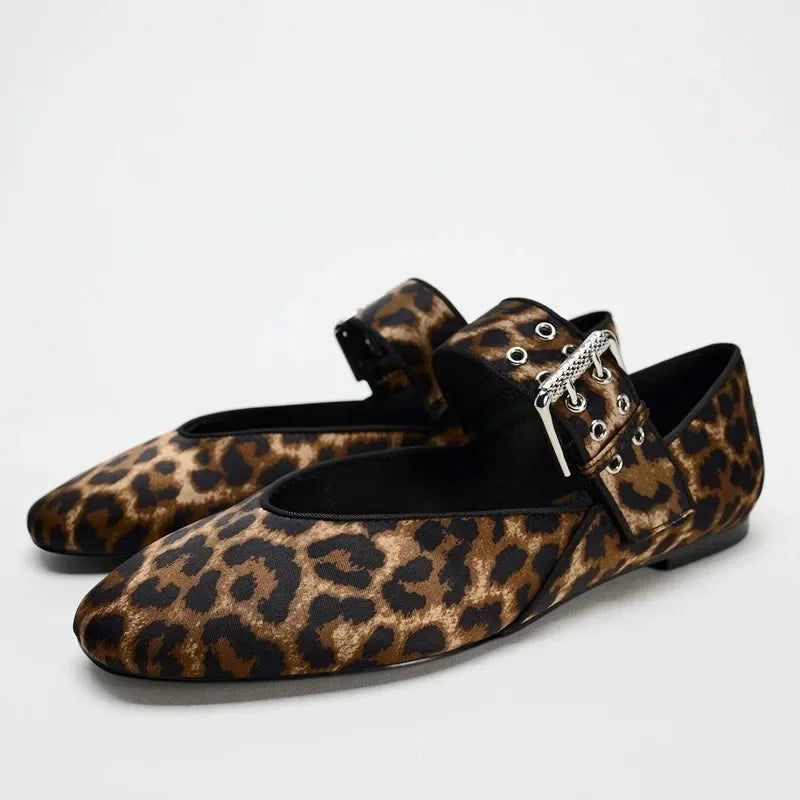 Sylvia | Buckle Strap Ballet Flats