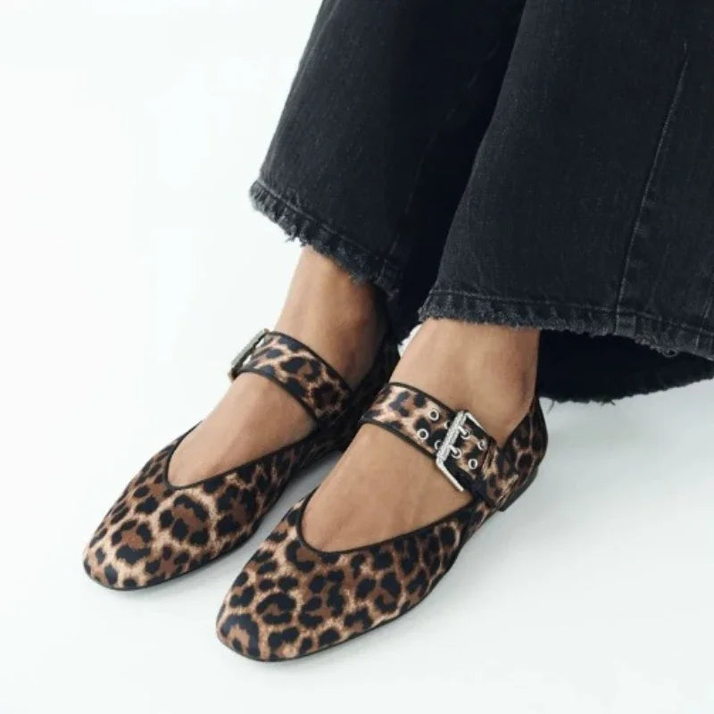 Sylvia | Buckle Strap Ballet Flats