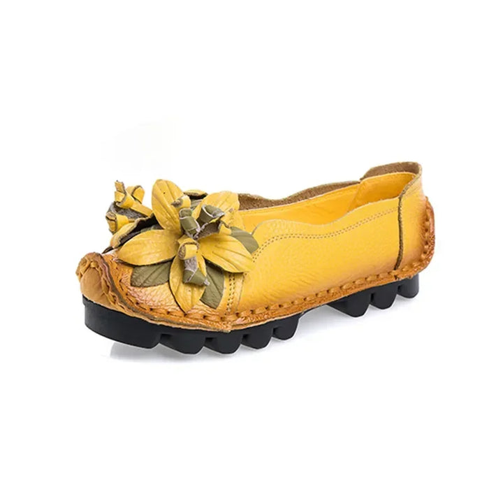 Flora | Floral Leather Mules