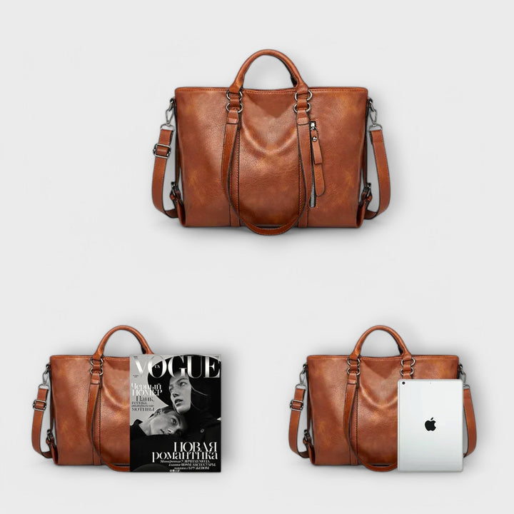Magnolia | Women's Large Leather Tote Bag