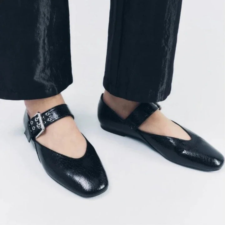 Sylvia | Buckle Strap Ballet Flats