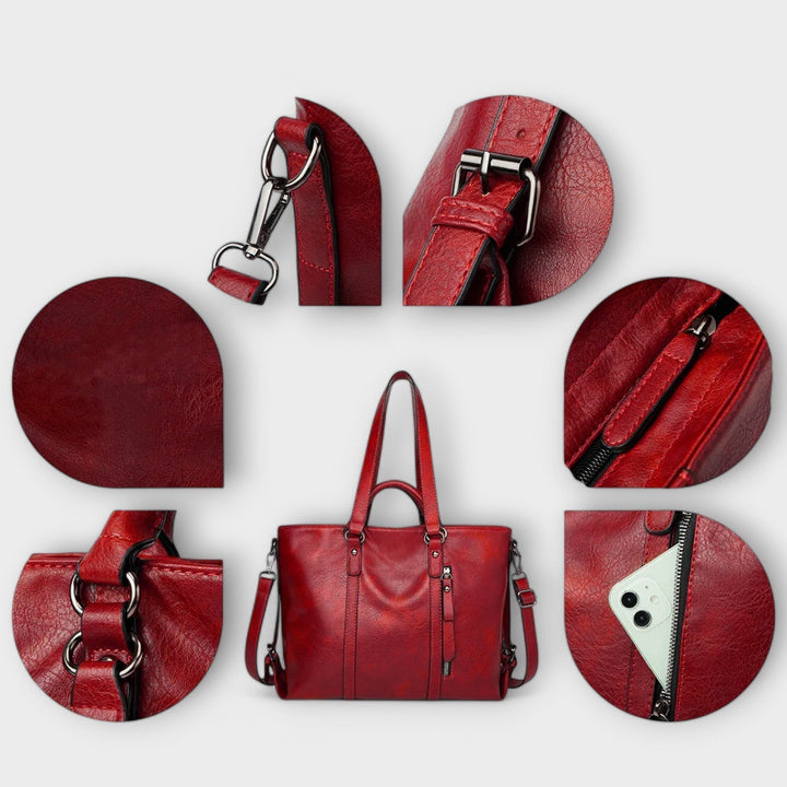 Magnolia | Women's Large Leather Tote Bag