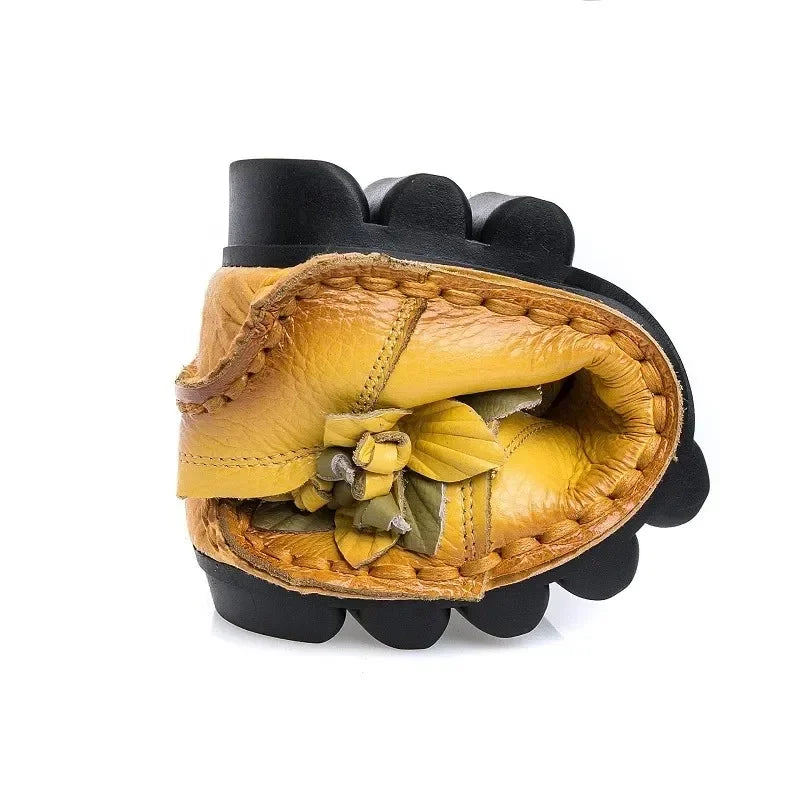 Flora | Floral Leather Mules