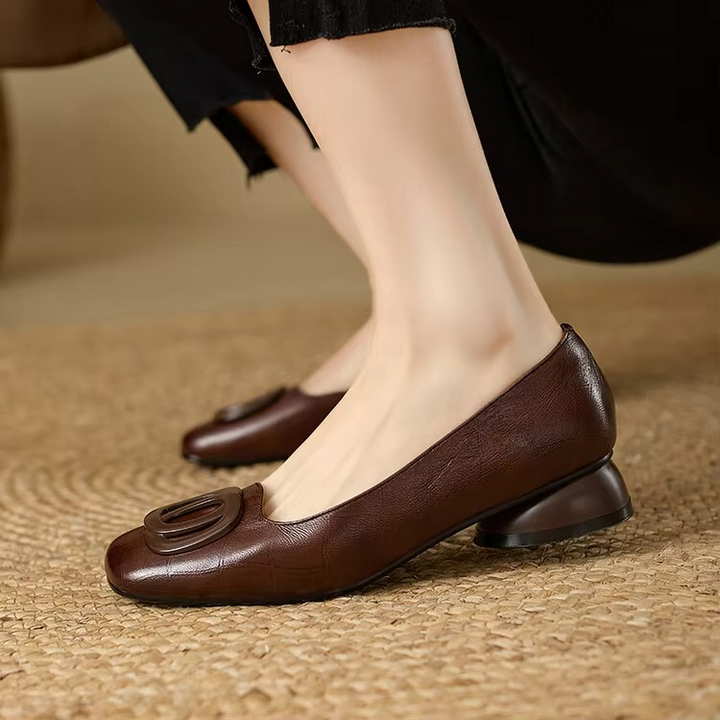 Sophia™ | Elegant Leather Flats