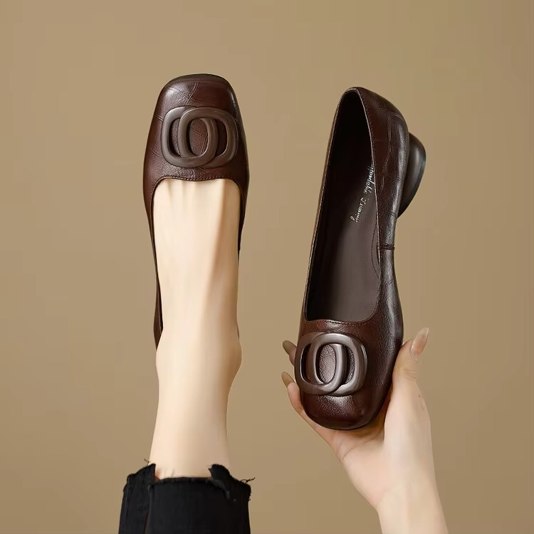 Sophia™ | Elegant Leather Flats