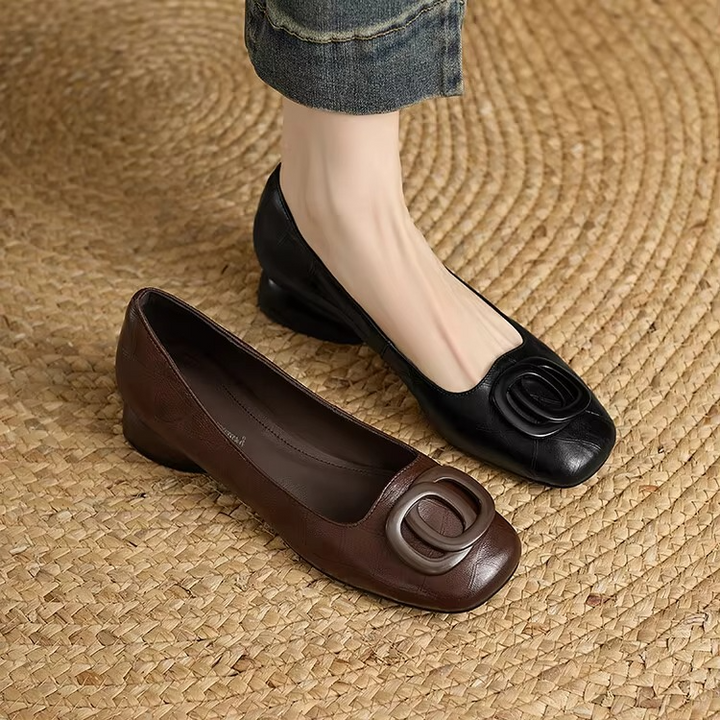 Sophia™ | Elegant Leather Flats