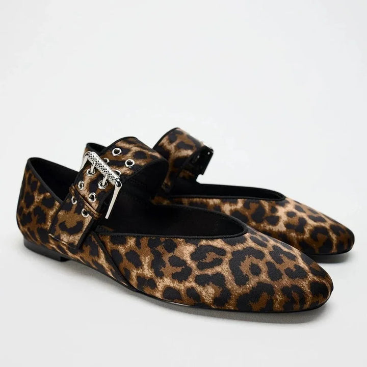 Sylvia | Buckle Strap Ballet Flats