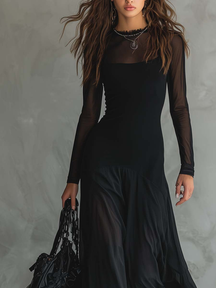Yedra | Flowy Tulle Maxi Dress
