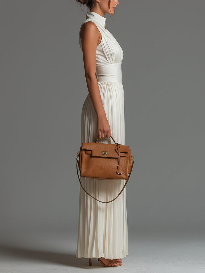 Elira | Pleated Wide-Leg Jumpsuit