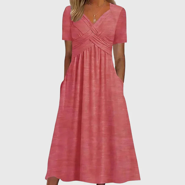 Viola | Midi Dress with Tummy Control