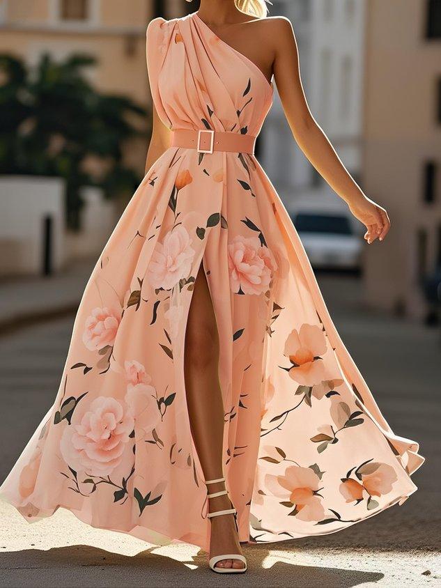 Julie | Floral One-Shoulder Maxi