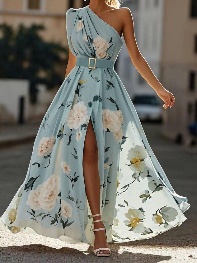 Julie | Floral One-Shoulder Maxi