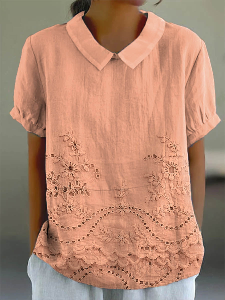 Elise™ | Flattering Embroidered Blouse