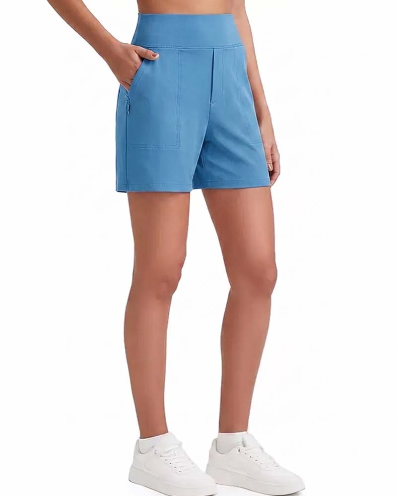 Veloura | High-Waisted Walking Shorts