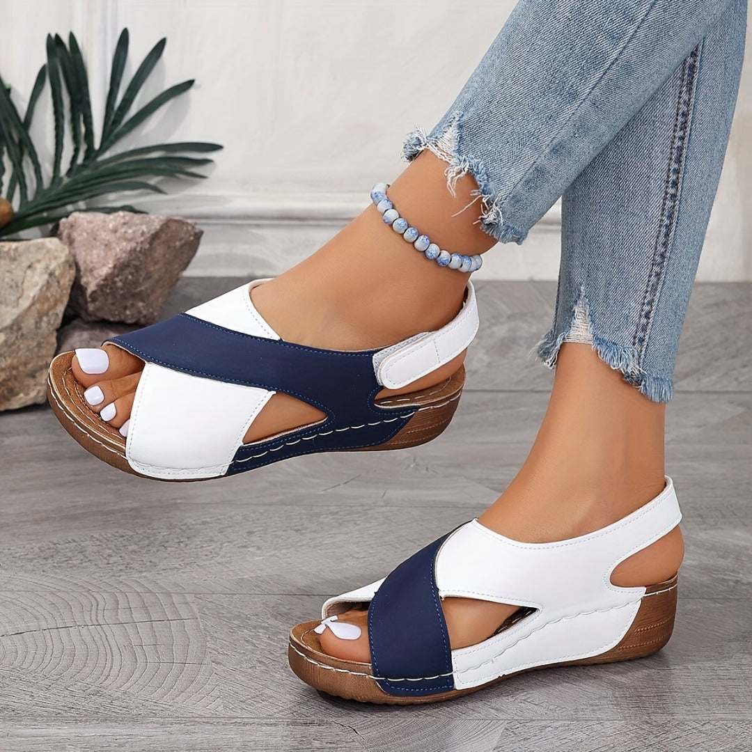 Elisa™ | Supportive Wedge Sandals