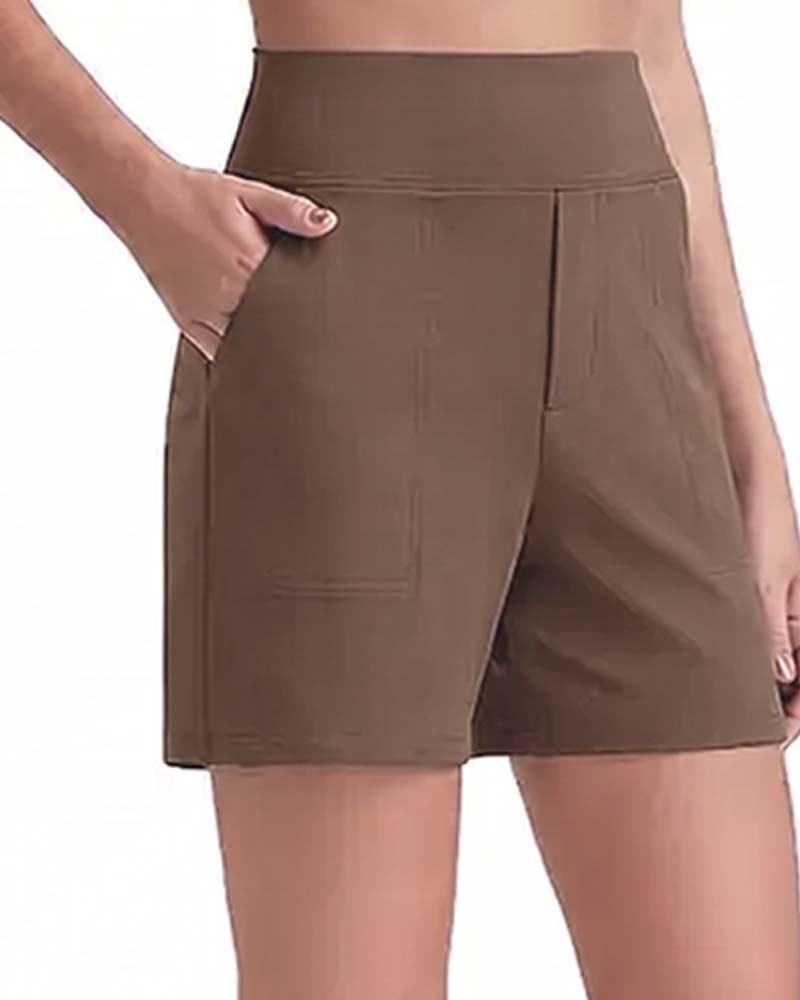 Veloura | High-Waisted Walking Shorts