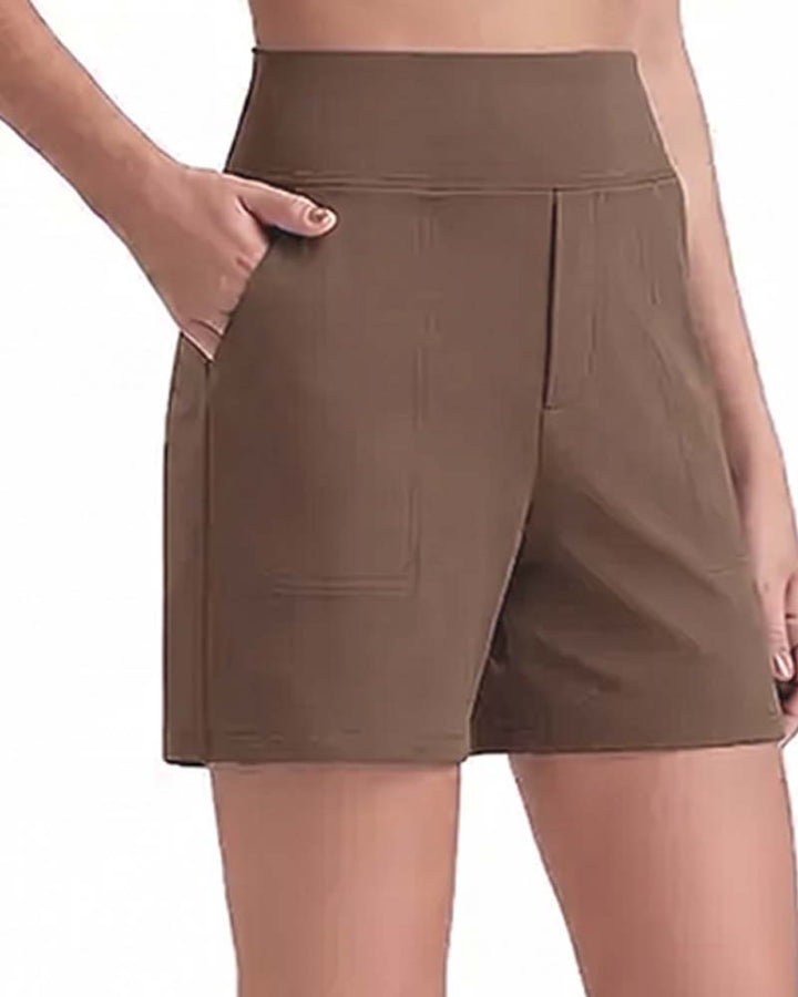 Veloura | High-Waisted Walking Shorts