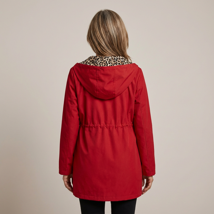 SOPHIA - Reversible Leopard Print Coat
