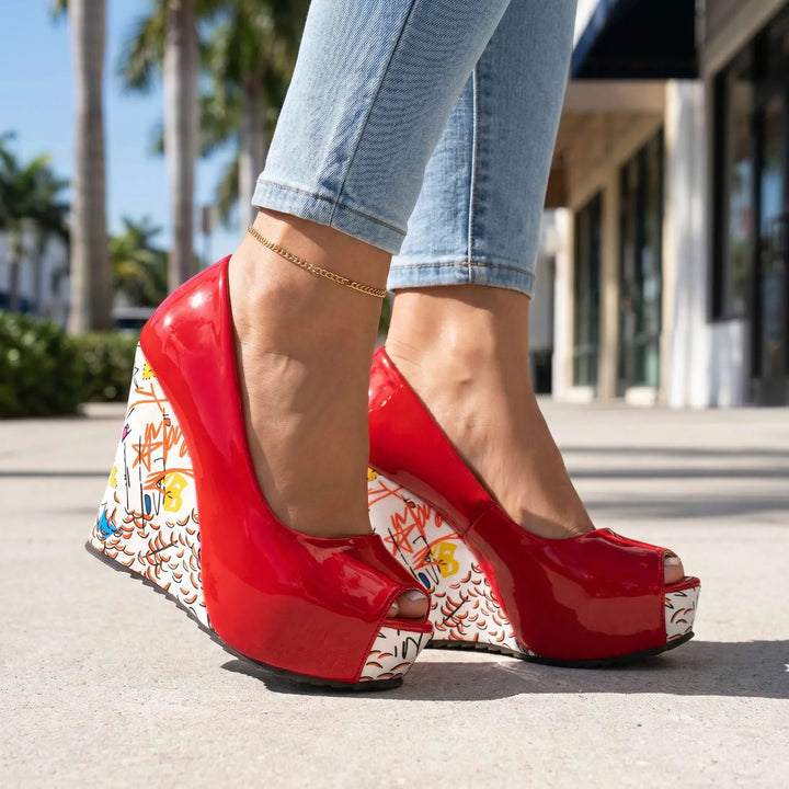 Cynthia Artistic Wedge Heels