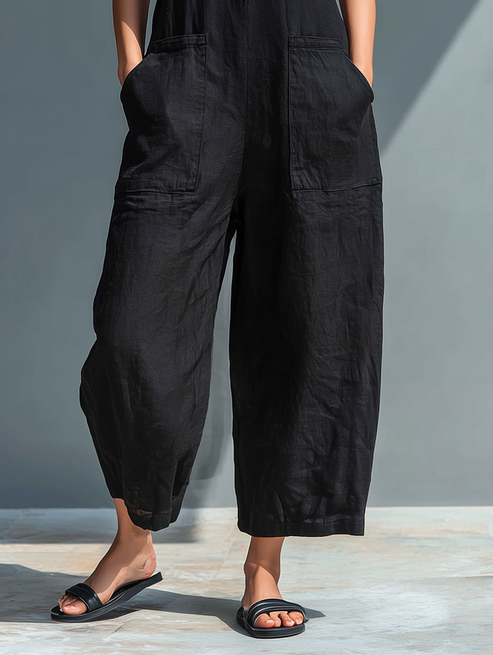Marlowe | Sleeveless Linen Jumpsuit