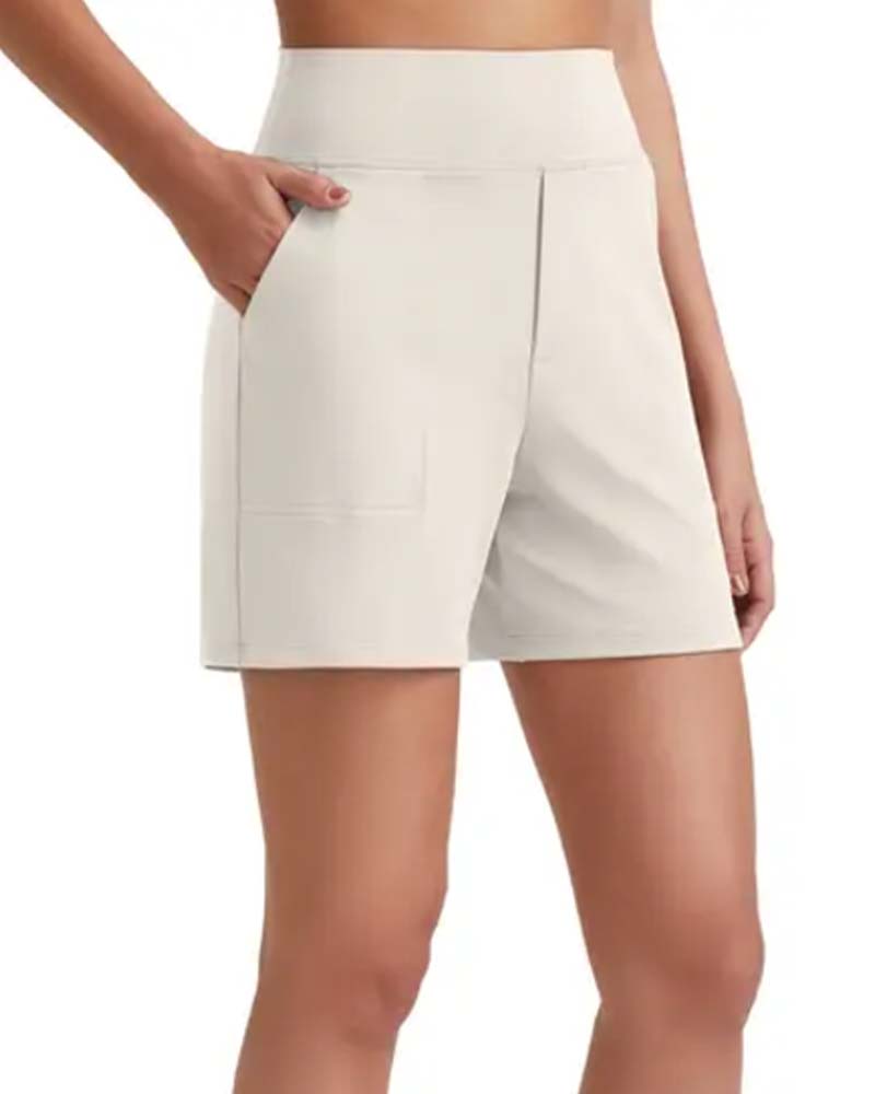 Veloura | High-Waisted Walking Shorts
