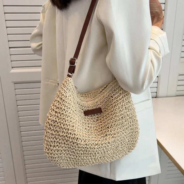MIMI | WOVEN SHOULDER BAG