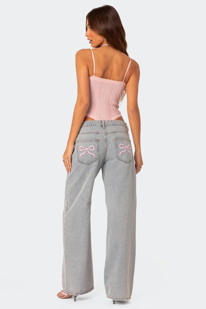 KATE | Bow Jeans