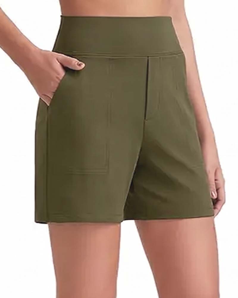 Veloura | High-Waisted Walking Shorts