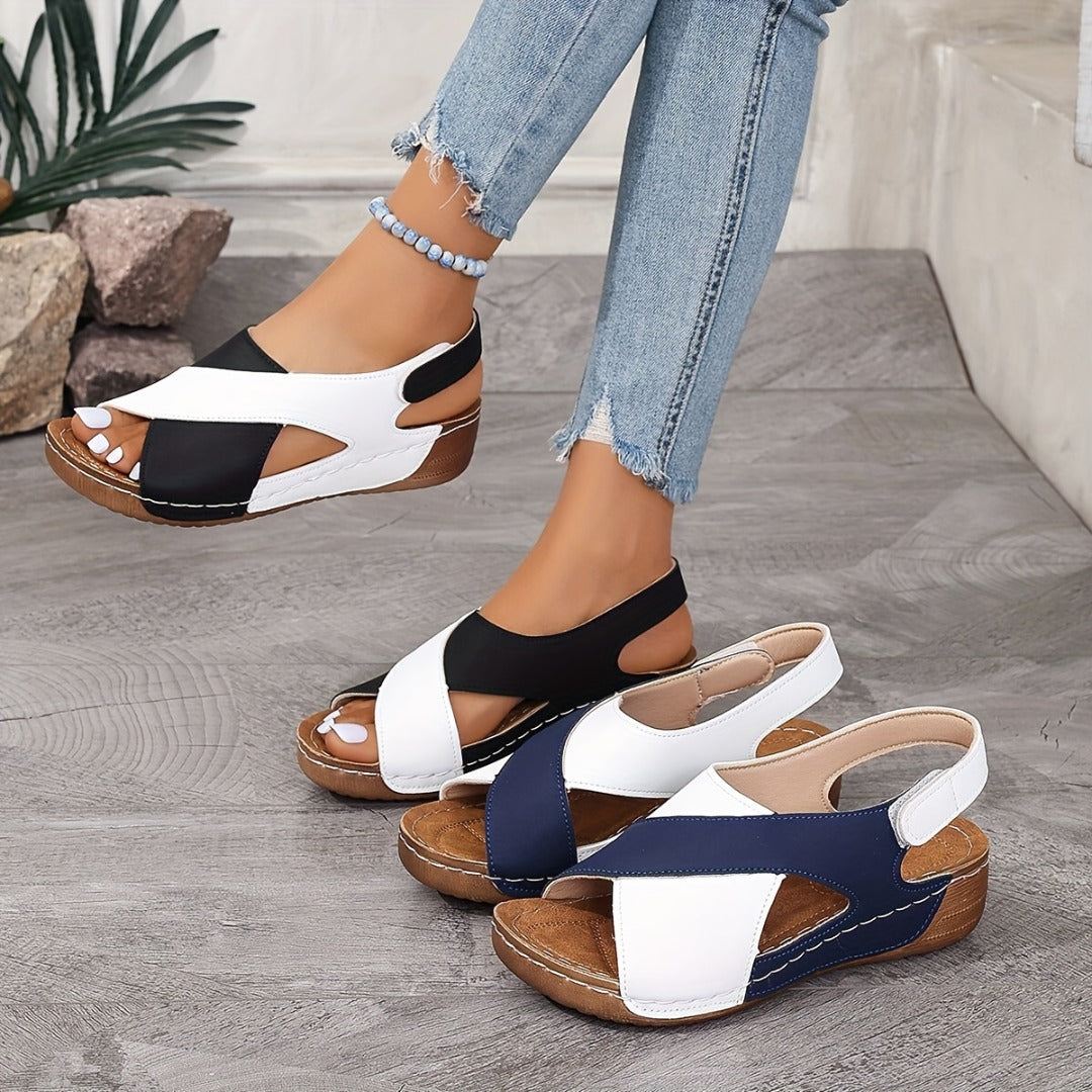 Elisa™ | Supportive Wedge Sandals