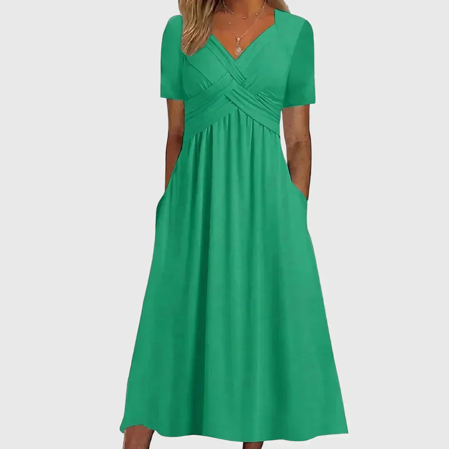Viola | Midi Dress with Tummy Control