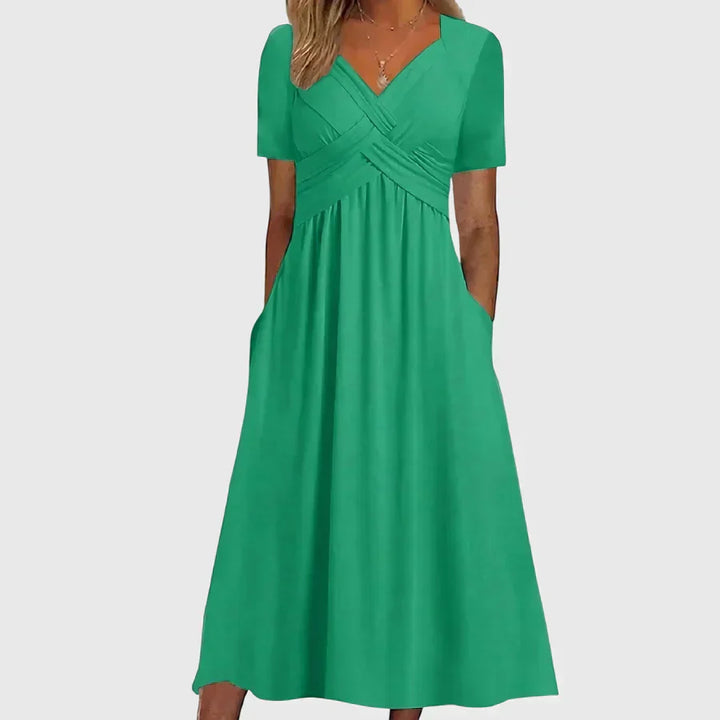 Viola | Midi Dress with Tummy Control
