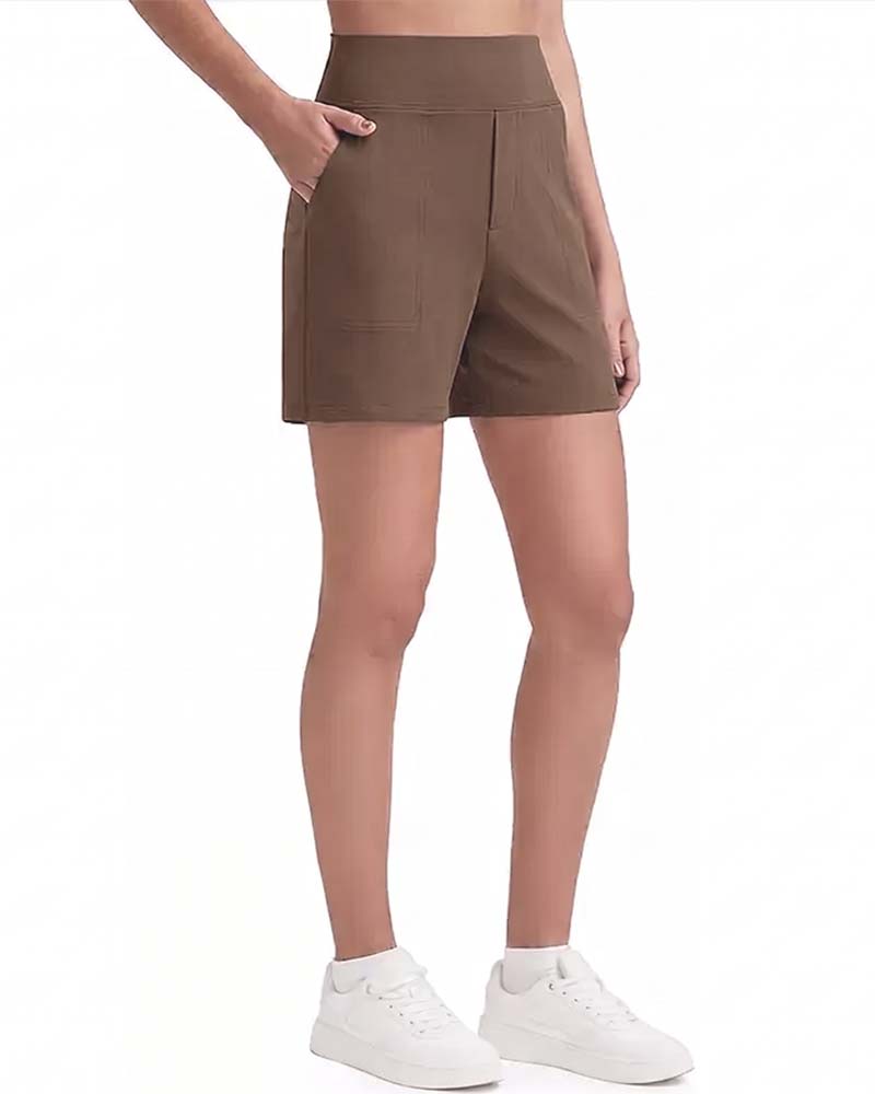 Veloura | High-Waisted Walking Shorts