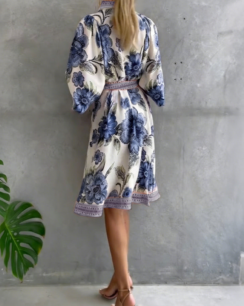 Rosalie | Floral Button Midi Dress