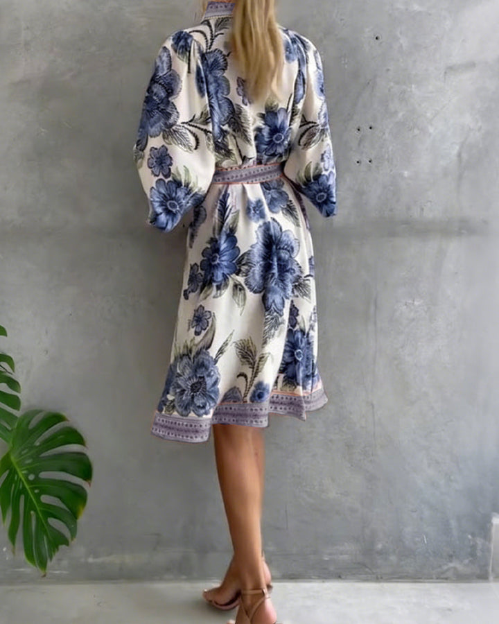 Rosalie | Floral Button Midi Dress