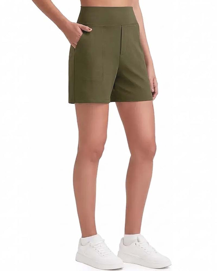 Veloura | High-Waisted Walking Shorts