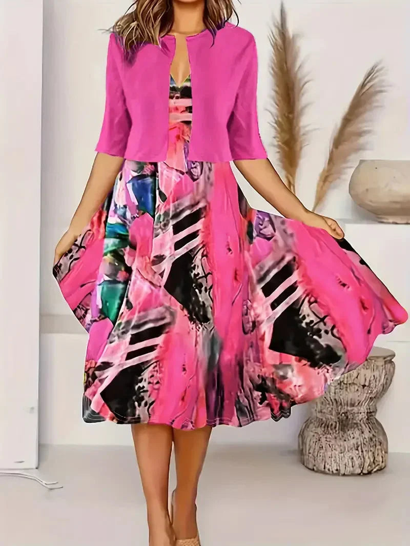 Valencia™ | Elegant Long Skirt Two-Piece Set