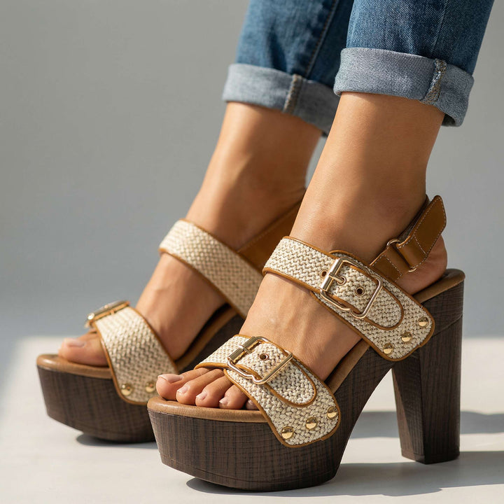 Vanessa™ | Platform Buckle Heels