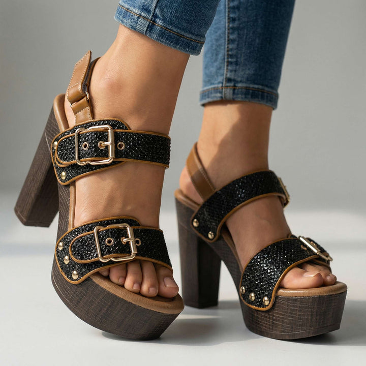 Vanessa™ | Platform Buckle Heels