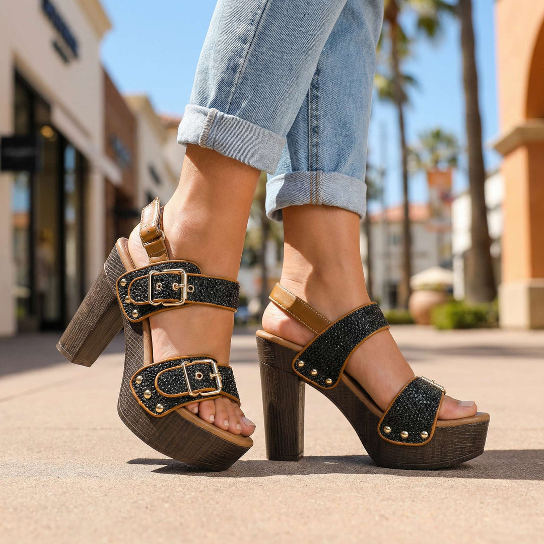 Vanessa™ | Platform Buckle Heels