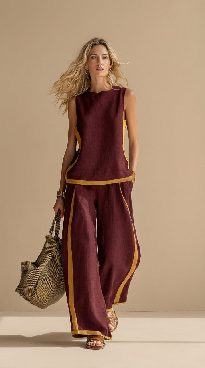 Olivia™ | Contrast Two-Piece Set