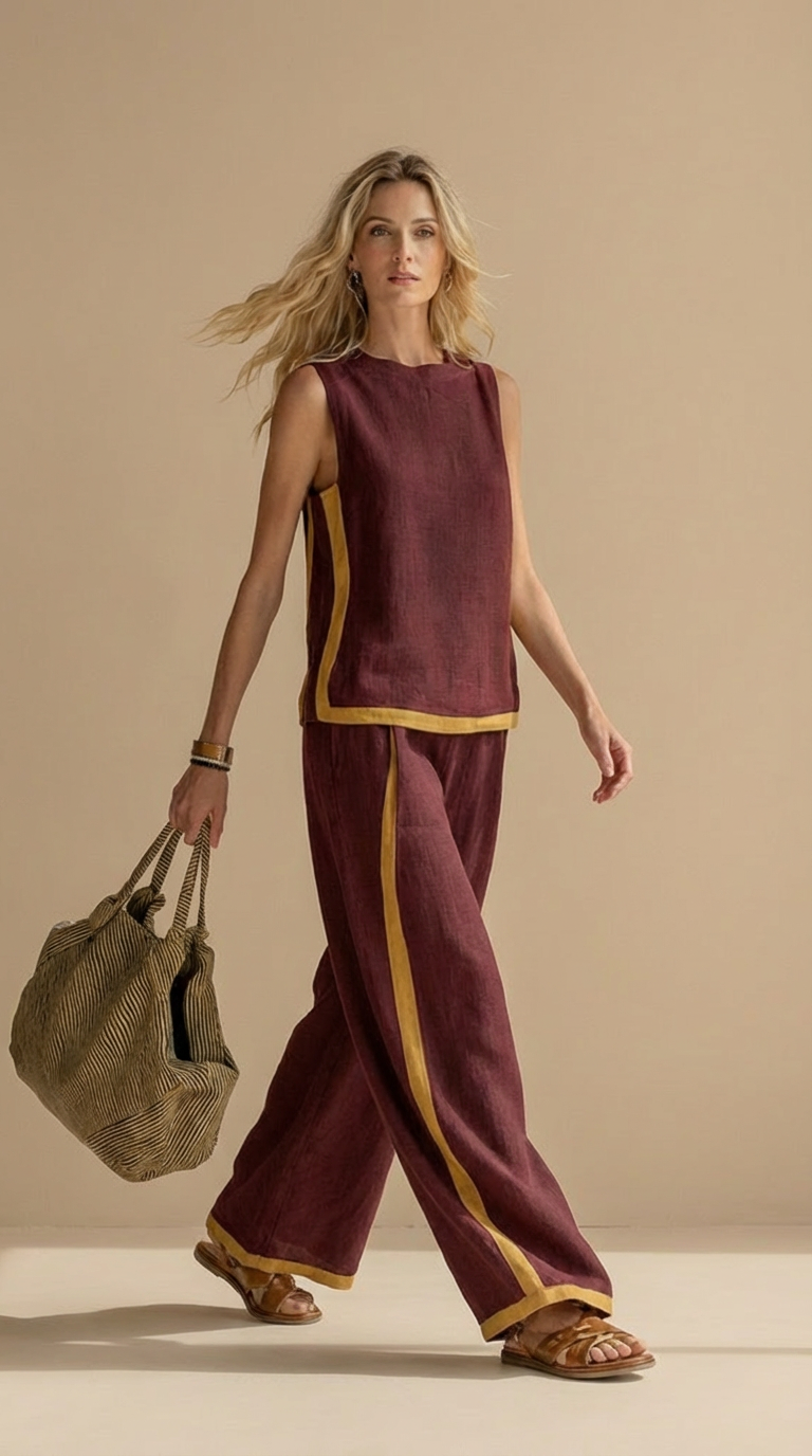 Olivia™ | Contrast Two-Piece Set