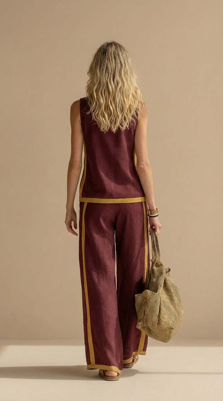 Olivia™ | Contrast Two-Piece Set