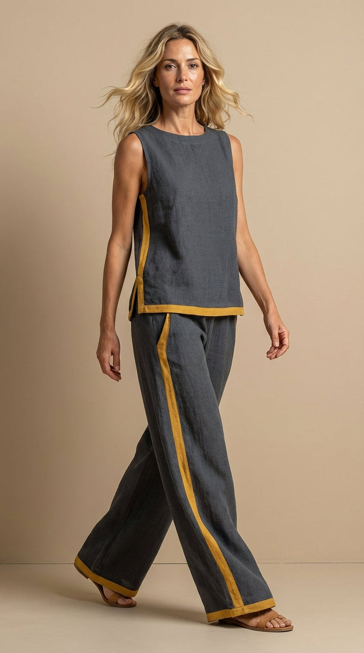 Olivia™ | Contrast Two-Piece Set
