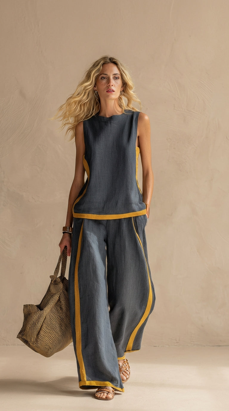 Olivia™ | Contrast Two-Piece Set